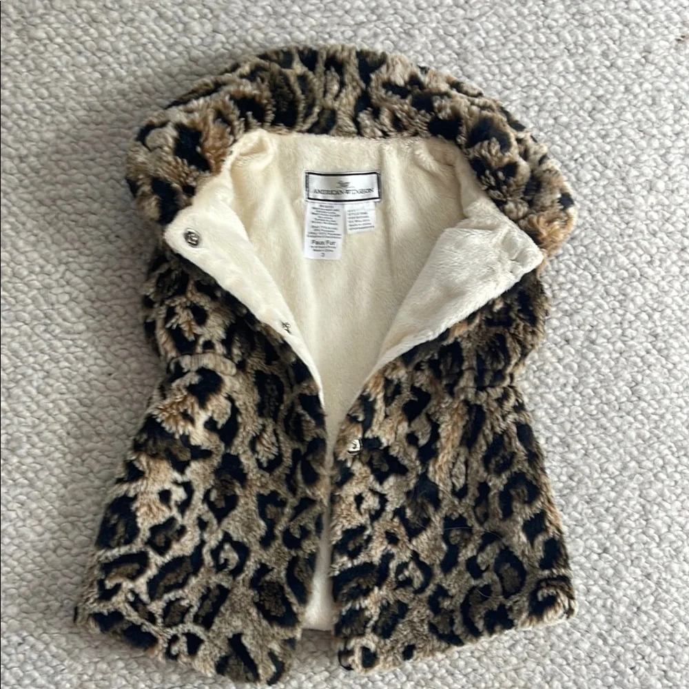 American Widgeon Faux Fur Vest 3-4T